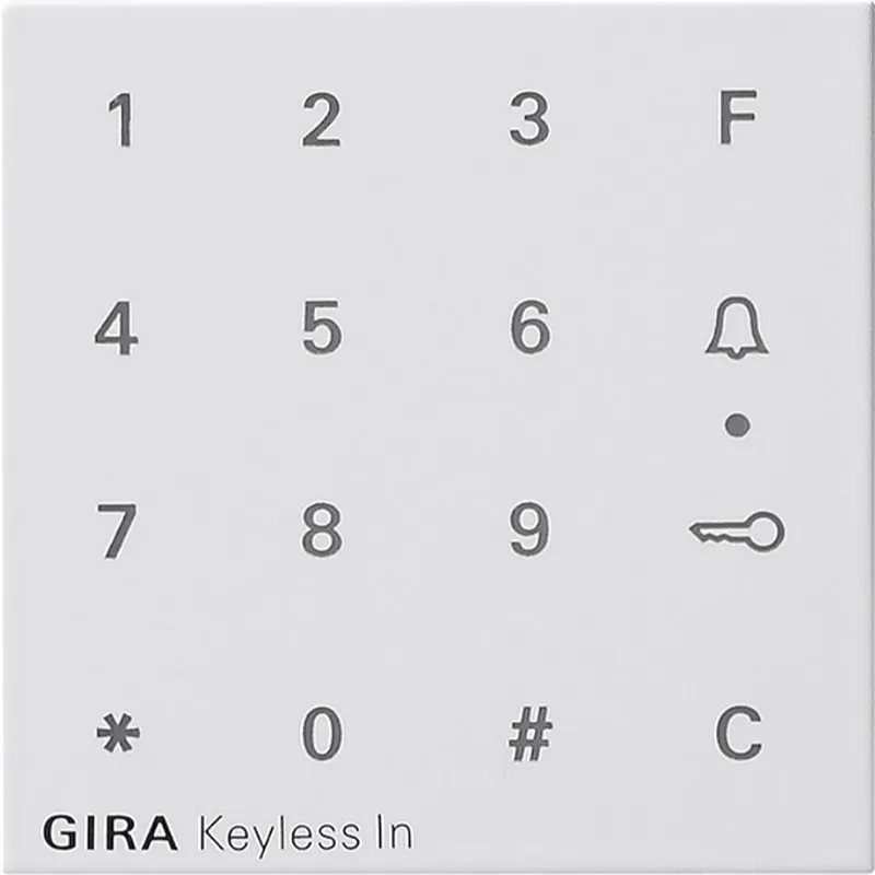 Gira Aufsatz 851327 Codetastatur System55 reinweiss m