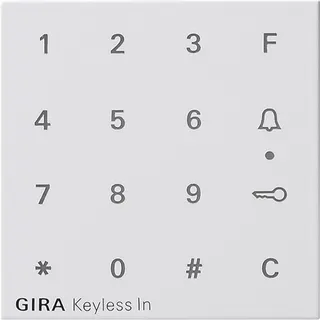 Gira Aufsatz 851327 Codetastatur System55 reinweiss m