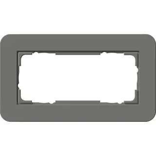 Gira Rahmen 1002423 2fach E3 Dunkelgrau/Anthrazit