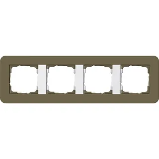 Gira Rahmen 0214416 4fach E3 Umbra/Reinweiss