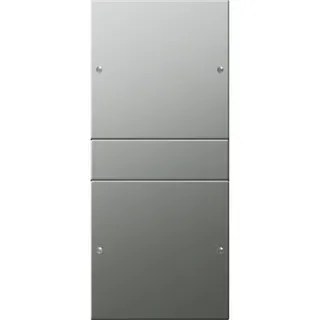 Gira Set 2132601 2fach System 55 Edelstahl