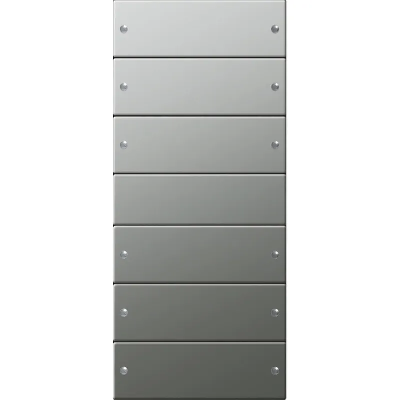 Gira Set 2136601 6fach System 55 Edelstahl