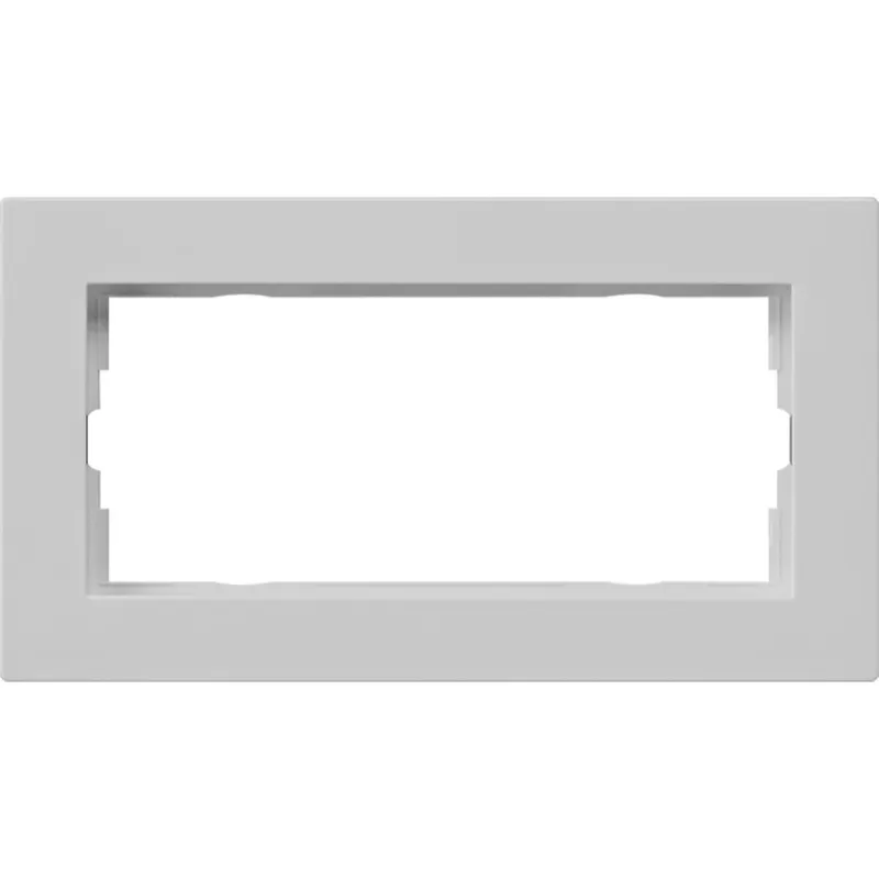 Gira Abdeckrahmen 1002375 2f o.M. flach E2 grau