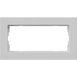 Gira Abdeckrahmen 1002375 2f o.M. flach E2 grau