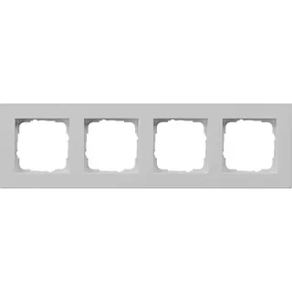 Gira Abdeckrahmen 0214375 4f flach E2 grau