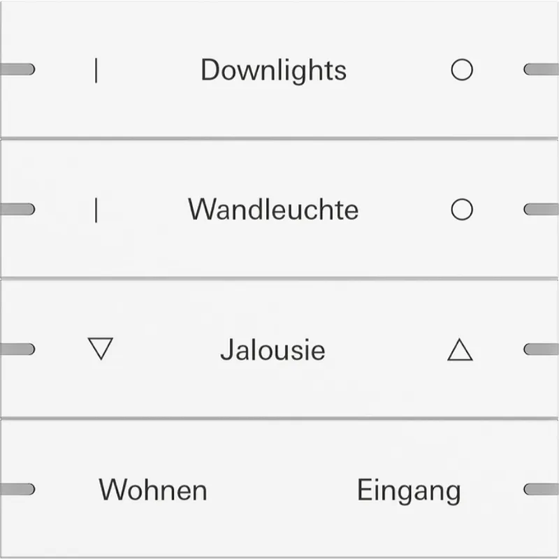 Gira Wippe 4f indiv. Tastsens.4 TS4 Reinweiß