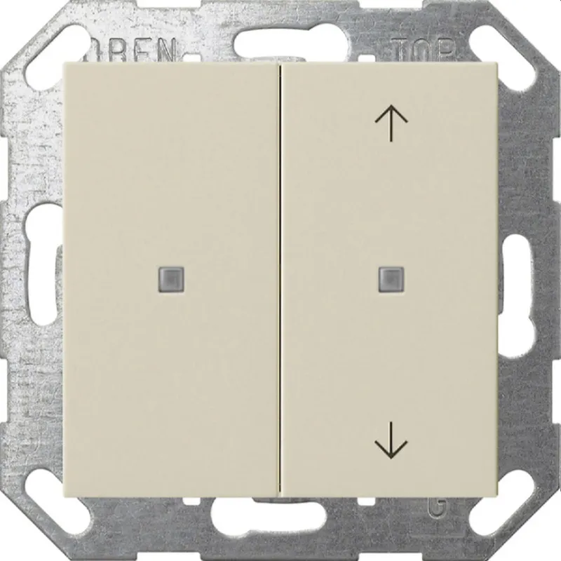 Gira Wippe 517501 KNX Taster 2f unbedruckt / Pfeilsymbole System 55 cws