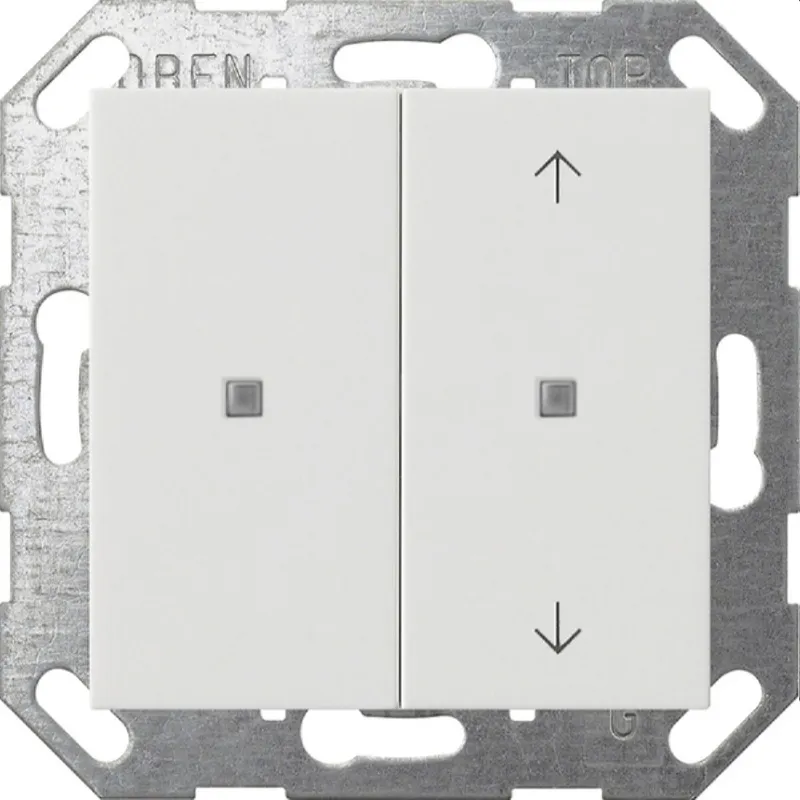 Gira Wippe 517503 KNX Taster 2f unbedruckt / Pfeilsymbol System 55 rw