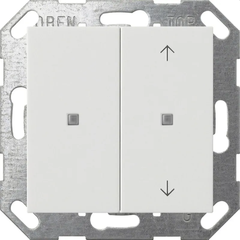Gira Wippe 517527 KNX Taster 2f unbedruckt / Pfeilsymbole System 55 rw