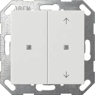 Gira Wippe 517527 KNX Taster 2f unbedruckt / Pfeilsymbole System 55 rw