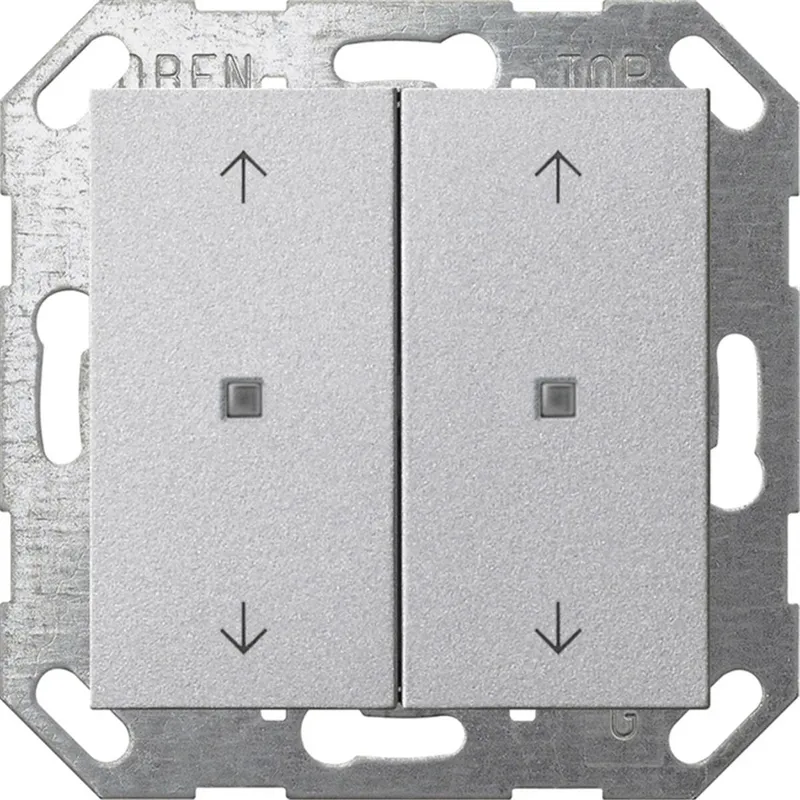 Gira Wippe 517426 KNX Taster 2f Pfeile Sys 55 F alu