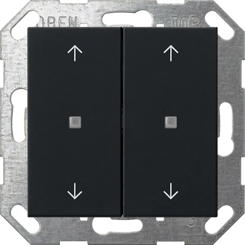 Gira Wippe 5174005 KNX Taster 2f Pfeile Sys 55 sw m