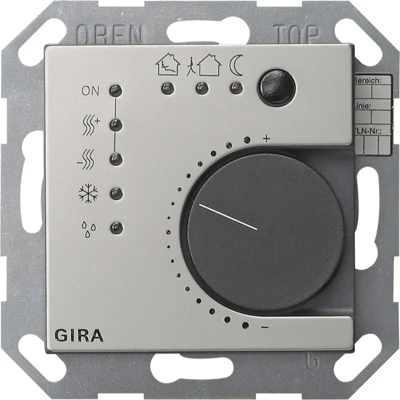 Gira Stetigregler 2100600 KNX 4fach System 55 Edelstahl