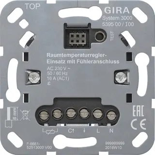 Gira Einsatz 539500 S3000 RTR Fühleranschluss