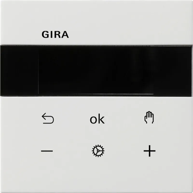 Gira Raumtemperaturregler S3000 RTR BT Flächenschalter Reinweiß
