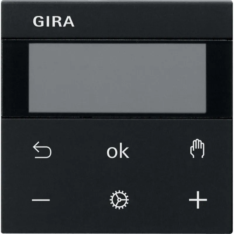 Gira Raumtemperaturregler S3000 RTR Display System 55 Schwarz