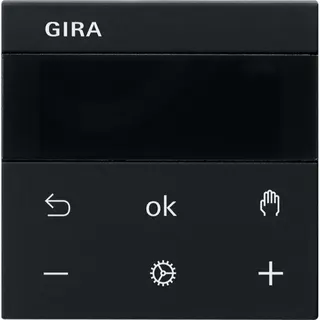 Gira Raumtemperaturregler S3000 RTR BT System 55 Schwarz m
