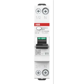 ABB Stotz-Kontakt FI/LS-Schalter DS301CA-B16A/0,03 6kA 1P+N B16A 30mA