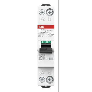 ABB Stotz-Kontakt FI/LS-Schalter DS301CA-B20/0,03 6kA 1P+N B20A 30mA