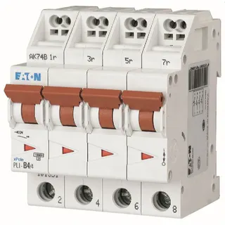 Eaton Electric Leitungsschutzschalter, Automat PLI-D4/4 D4A 4polig (Steckkl.)