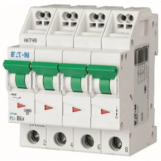 Eaton Electric Leitungsschutzschalter, Automat PLI-D6/4 D6A 4polig (Steckkl.)