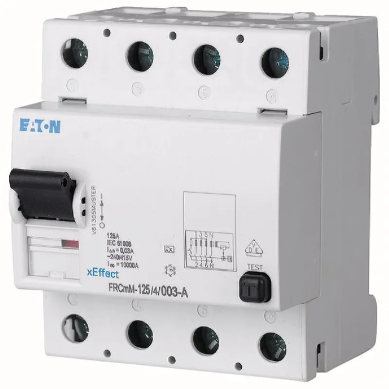 Eaton Electric FI-Schutzschalter, FI FRCMM-125/4/03-A 125/0,3A 4polig Typ A