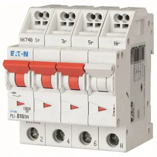 Eaton Electric Leitungsschutzschalter, Automat PLI-B10/3N B10A 3polig+N (Steckkl.)