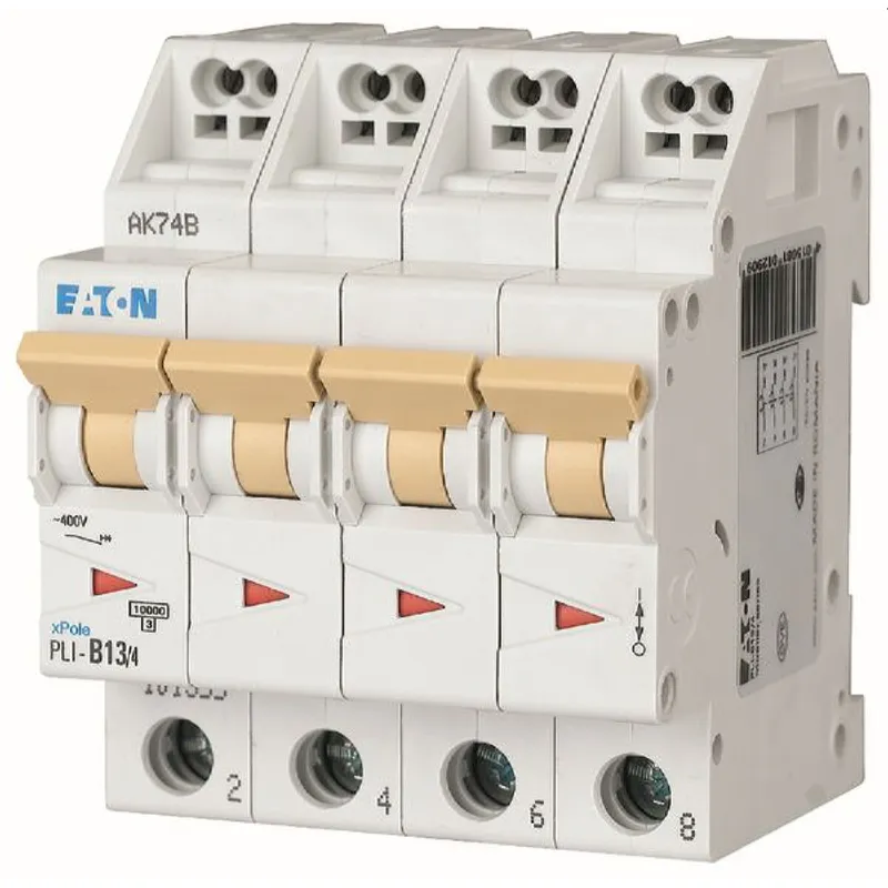 Eaton Electric Leitungsschutzschalter, Automat PLI-B13/4 B13A 4polig (Steckkl.)