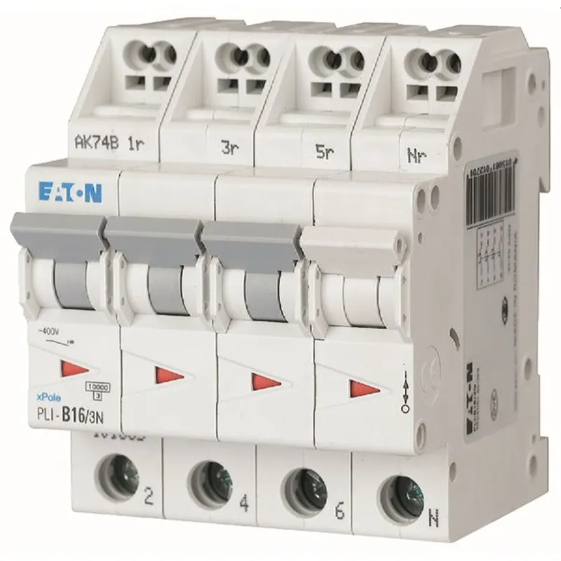 Eaton Electric Leitungsschutzschalter, Automat PLI-D16/3N D16A 3polig+N (Steckkl.)