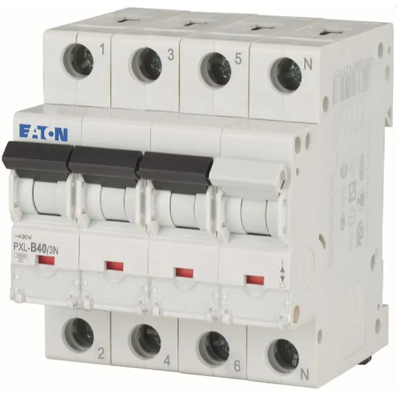 Eaton Electric Leitungsschutzschalter, Automat PXL-B40/3N B40A 3polig+N