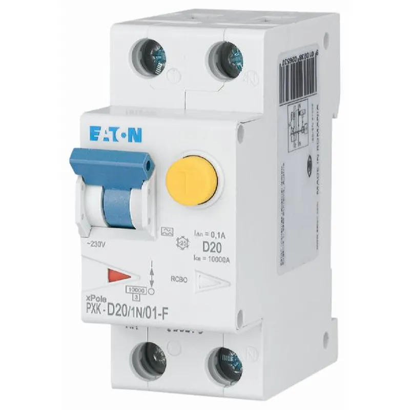 Eaton Electric FI / LS-Kombination PXK-D20/1N/01-F D20A 100mA 1p+N