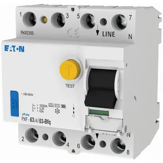 Eaton Electric FI-Schutzschalter, FI PXF-63/4/03-Bfq alls.63A 4-pol 300mA