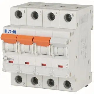 Eaton Electric Leitungsschutzschalter, Automat PXL-B63/3N B63A 3polig+N