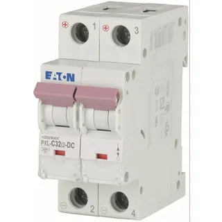 Eaton Electric Leitungsschutzschalter, Automat PXL-C32/2-DC C32A 2polig Allstrom