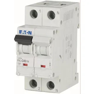 Eaton Electric Leitungsschutzschalter, Automat PXL-C40/1N C40A 1polig+N