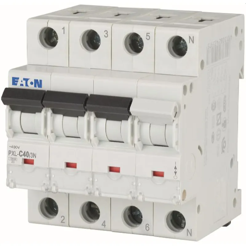 Eaton Electric Leitungsschutzschalter, Automat PXL-C40/3N C40A 3polig+N