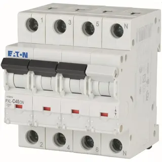 Eaton Electric Leitungsschutzschalter, Automat PXL-C40/3N C40A 3polig+N