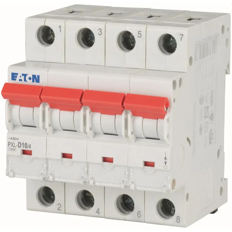 Eaton Electric Leitungsschutzschalter, Automat PXL-D10/4 D10A 4polig