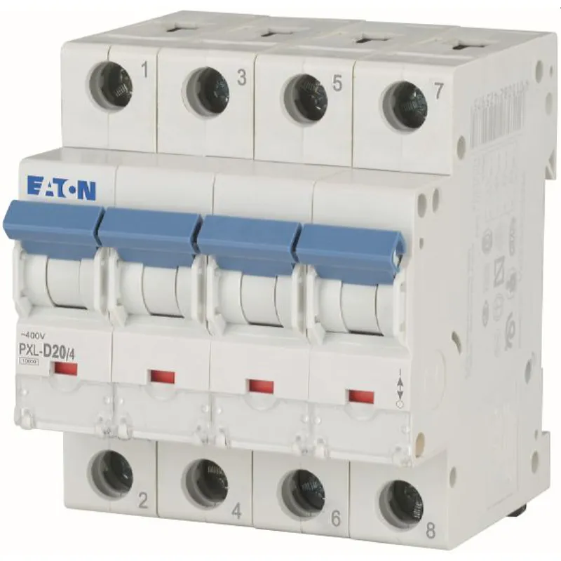 Eaton Electric Leitungsschutzschalter, Automat PXL-D20/4 D20A 4polig