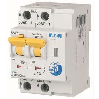 Eaton Electric Schalter AFDD-25/2/C/003-A C25A 2polig 0,03A TypA