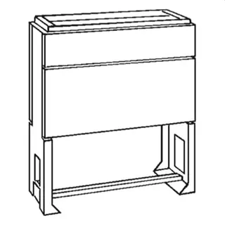 ABB Striebel & John EHDB05 DIN-Sockel Baupaket 900x585x310 Gr.0, PolyesterRAL7035