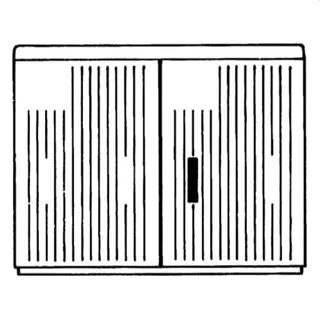 ABB Striebel & John EHP32D Schrank AP Gr.2 875x1115x320 EH3, profiliert mit Doppelschließung
