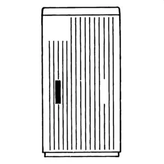 ABB Striebel & John EHP320D Schrank AP Gr.0 1125x590x320 EH3, profiliert mit Doppelschließung
