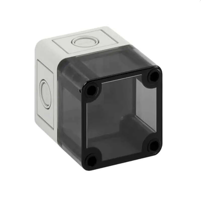 ABB Striebel & John MB11B4CT 65x65x81 PC 4x16/20 MultiBox, Polycarb. transp., Vorpägungen