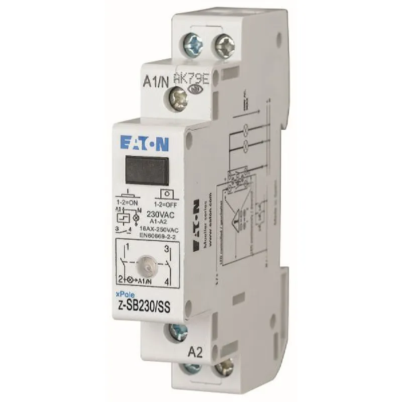 Eaton Electric Stromstoßschalter Z-SB230/SS LED 230VAC/16A/2S