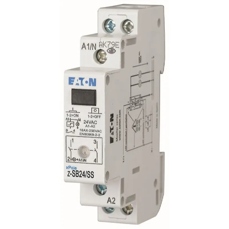 Eaton Electric Stromstoßschalter Z-SB24/SS LED 24VAC/16A/2S