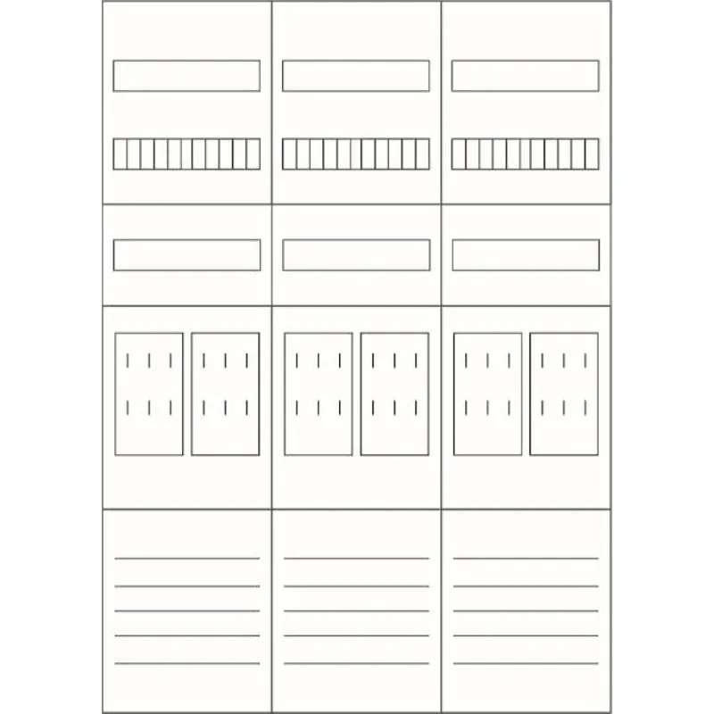 Eaton Electric Zählerfeld ZSD-Z37B0022 3feldrig