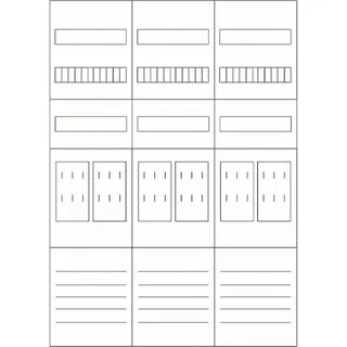 Eaton Electric Zählerfeld ZSD-Z37B0022 3feldrig