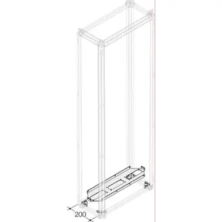 ABB Striebel & John PBWF2526A Bodenblech für EV Flansche, innenliegend, 1-feldbreit, Tiefe 300mm,