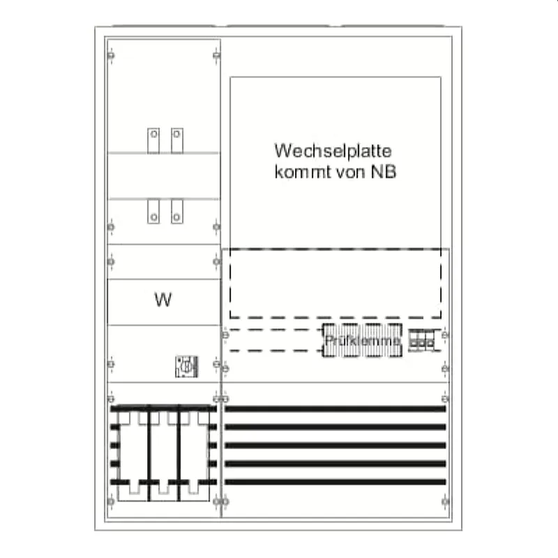 ABB Striebel & John KS450 Mess- und Wandlerschrank Aufputz